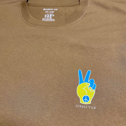 SCROSS TYO PEACE プリントTシャツ