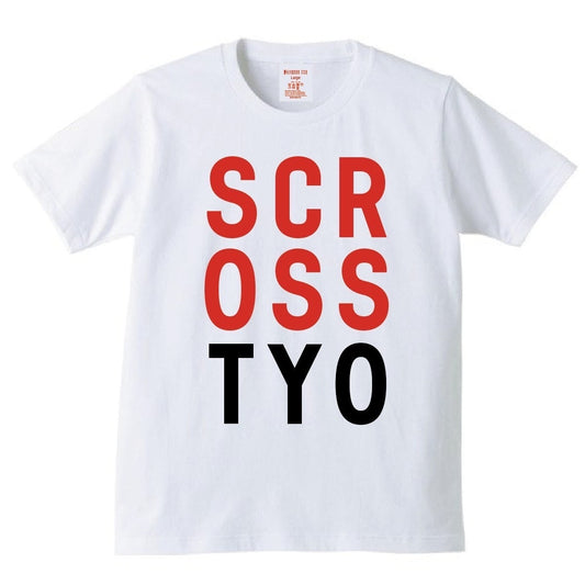 SCROSS TYO BIG LOGO プリントTシャツ