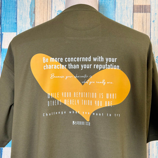 SCROSS TYO heart mark プリントTシャツ (orange)