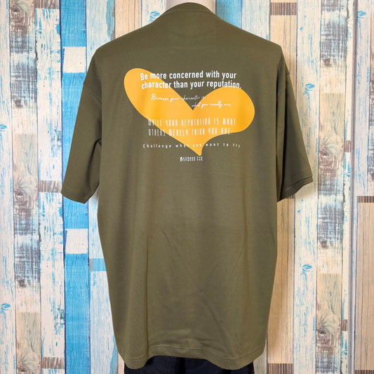 SCROSS TYO heart mark プリントTシャツ (orange)