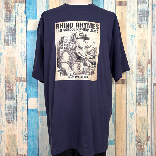 SCROSS TYO Poster風イラスト(Rhino) プリントTシャツ