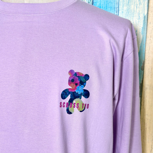 SCROSS TYO bear(flower) プリントTシャツ