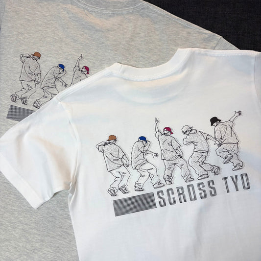 SCROSS TYO dancing men プリントTシャツ