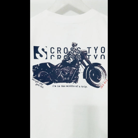 SCROSS TYO Men’sにオススメ！バイクデザイン バックプリント Tシャツ